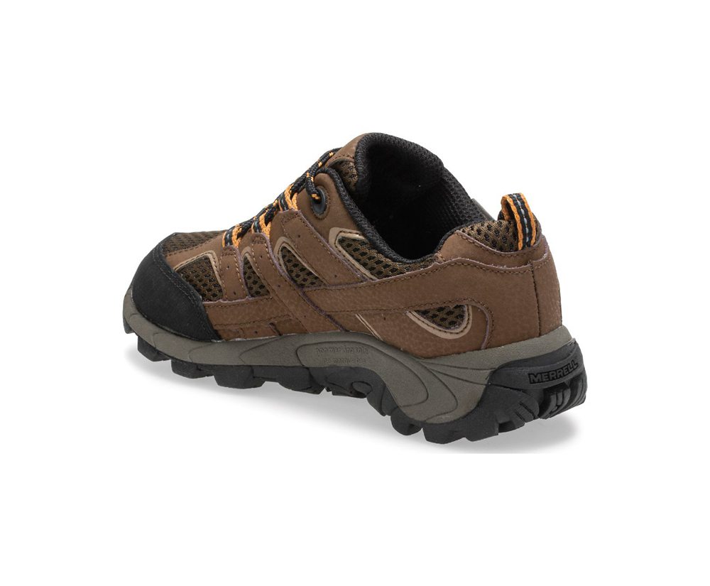 Merrell Hiking Shoes Brown - Moab 2 Low Lace Waterproof Sneaker - Kids 12FEIXLCP